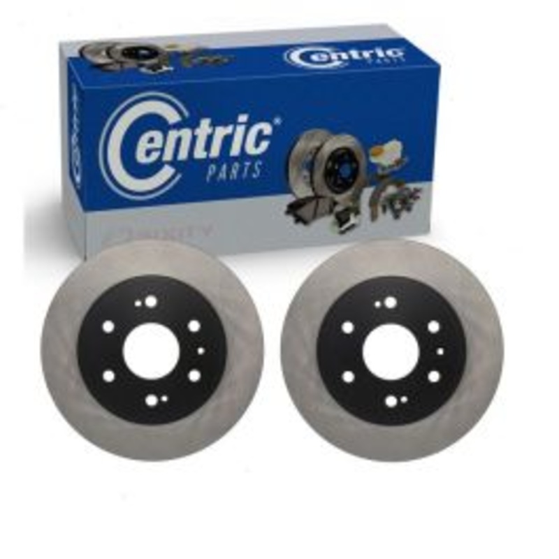 2 pc Centric Premium Front Disc Brake Rotors for 2007-2013 Cadillac Escalade EXT