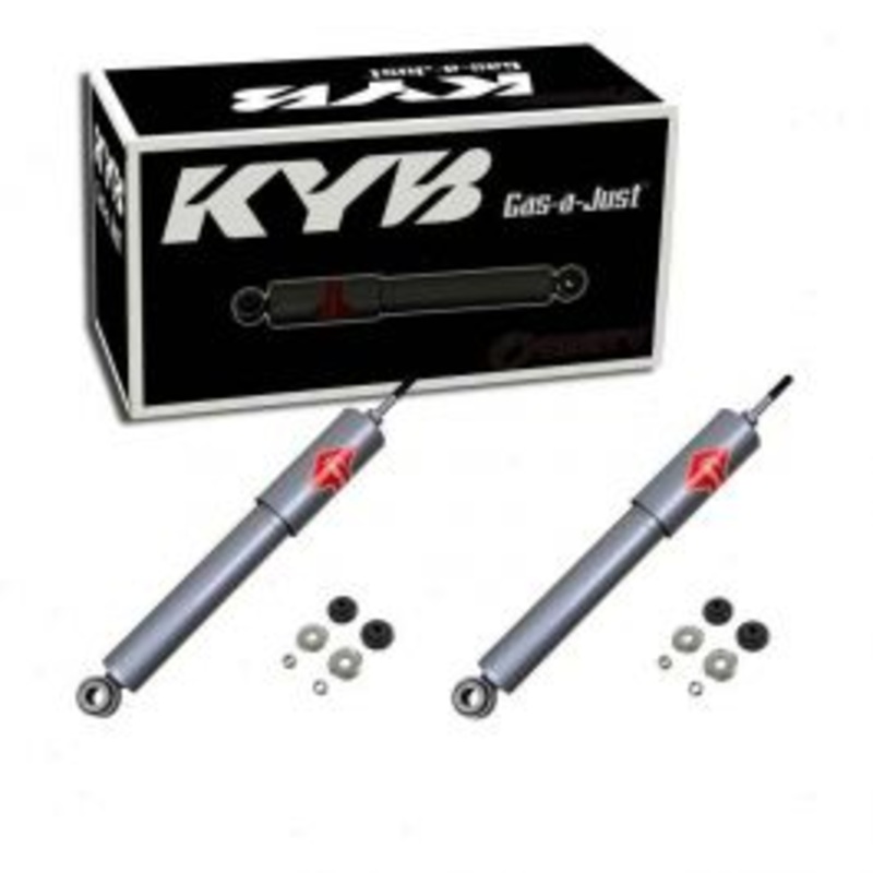 2 pc KYB Gas-a-Just Front Shock Absorbers for 1999-2007 Ford F-350 Super Duty 5.4L 6.0L 6.8L 7.3L V10 V8