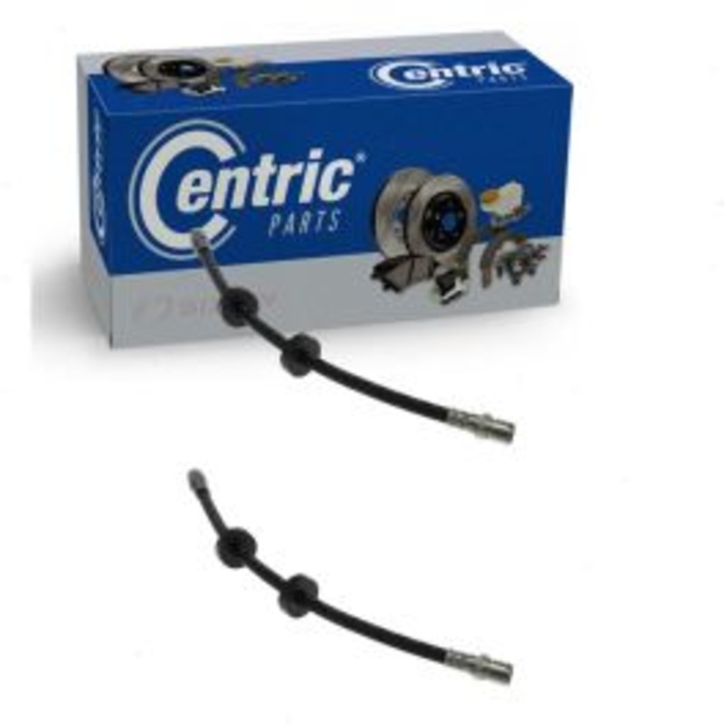 2 pc Centric Premium Front Brake Hydraulic Hoses for 1995-1997 Jaguar XJR