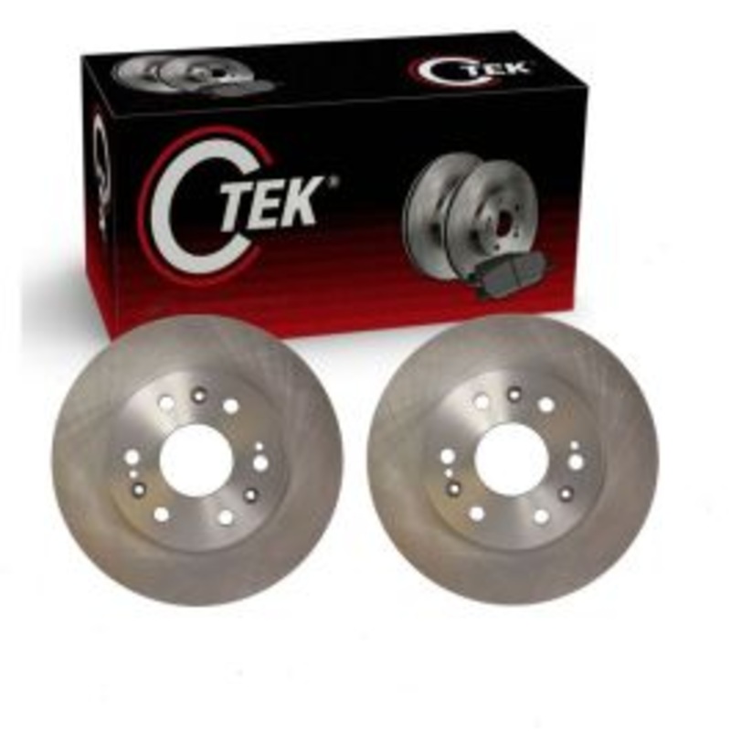 2 pc Centric CTEK Front Disc Brake Rotors for 2009-2014 Chevrolet Express 1500