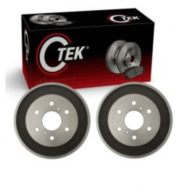 2 pc Centric CTEK Rear Brake Drums for 2007 GMC Sierra 1500 Classic
