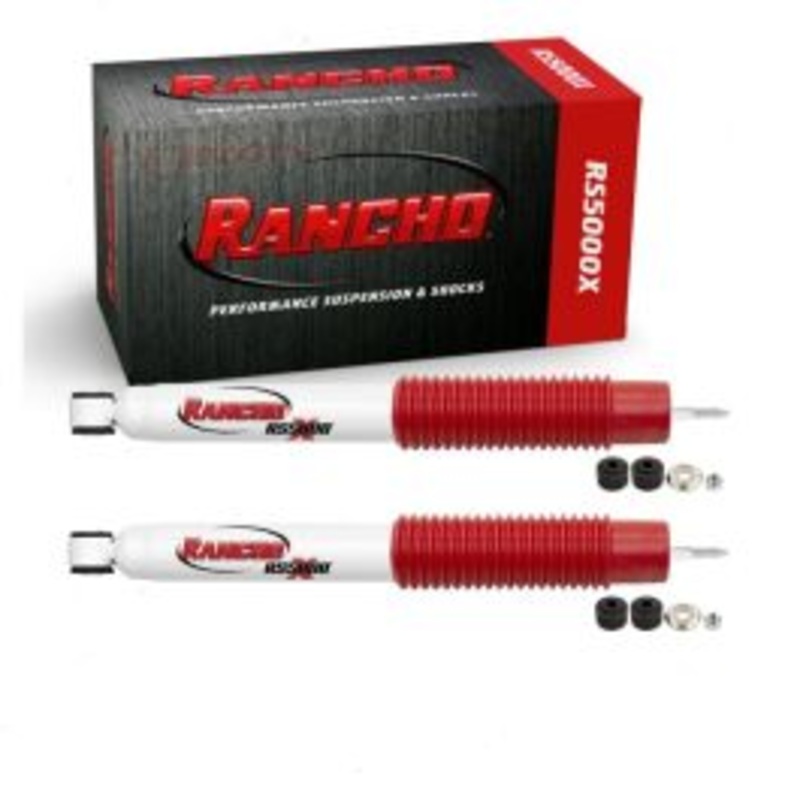 2 pc Rancho RS5000X Front Shock Absorbers for 2001-2010 GMC Sierra 2500 HD