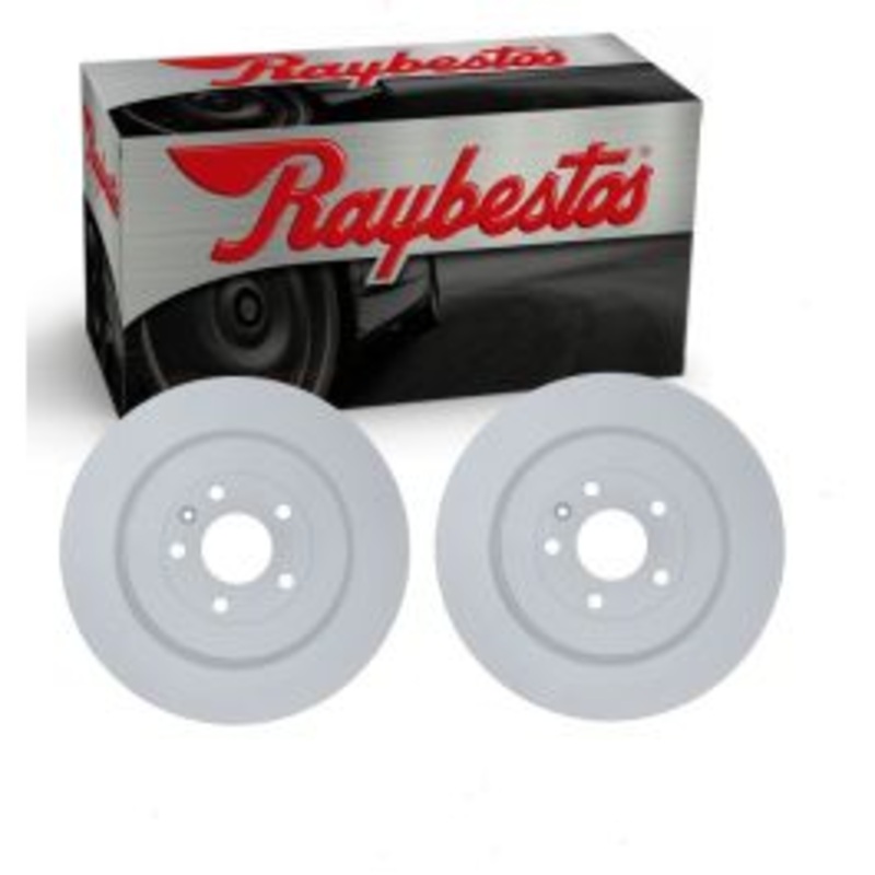 2 pc Raybestos Police Rear Disc Brake Rotors for 2012-2016 Lincoln MKS
