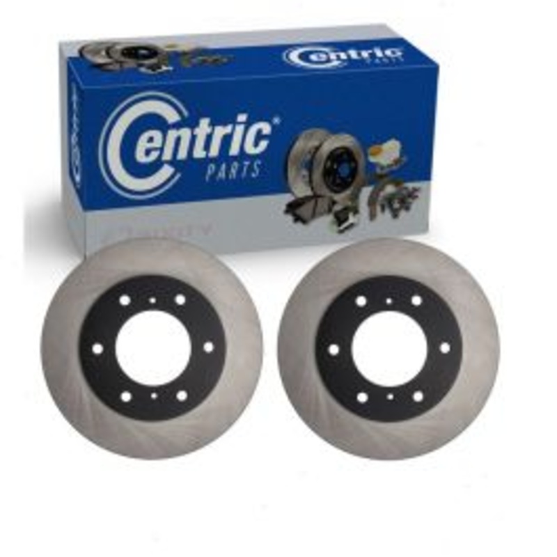2 pc Centric Premium Front Disc Brake Rotors for 2000-2006 Mitsubishi Montero