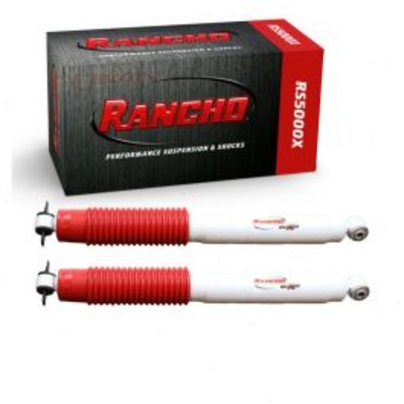 2 pc Rancho RS5000X Rear Shock Absorbers for 1992-1999 Chevrolet K2500 Suburban