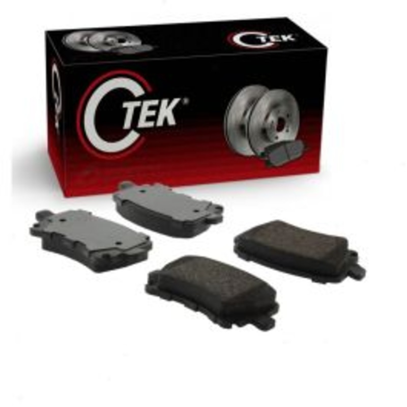 Centric CTEK Rear Disc Brake Pad Set for 2007-2015 Audi TT Quattro 2.0L 3.2L L4 V6