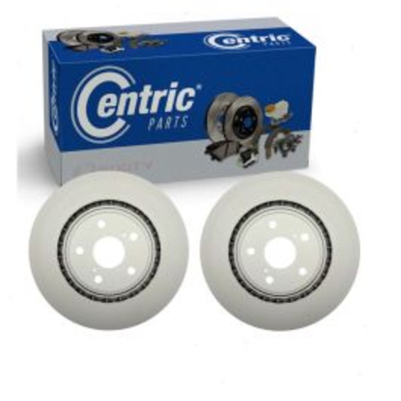 2 pc Centric GCX Front Disc Brake Rotors for 2018-2021 Lexus NX300