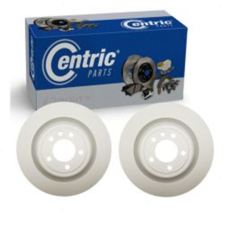 2 pc Centric GCX Rear Disc Brake Rotors for 2014-2019 Land Rover Range Rover Sport 3.0L V6