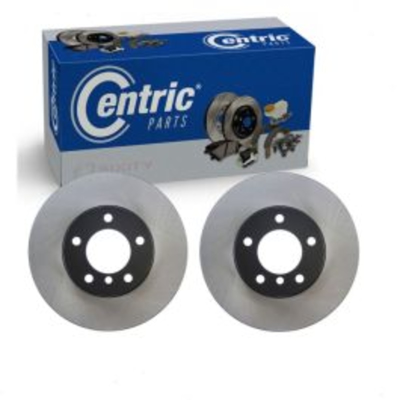 2 pc Centric Premium Front Disc Brake Rotors for 2014-2018 BMW 328d xDrive