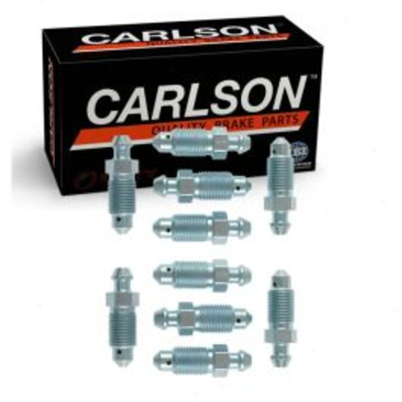 2 pc Carlson Front Brake Bleeder Screws for 1992-2022 Honda Civic 1.5L 2.0L L4
