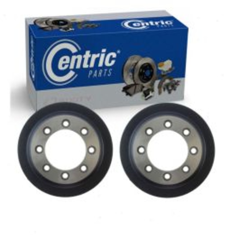 2 pc Centric Premium Rear Brake Drums for 1984-1997 Ford F-350