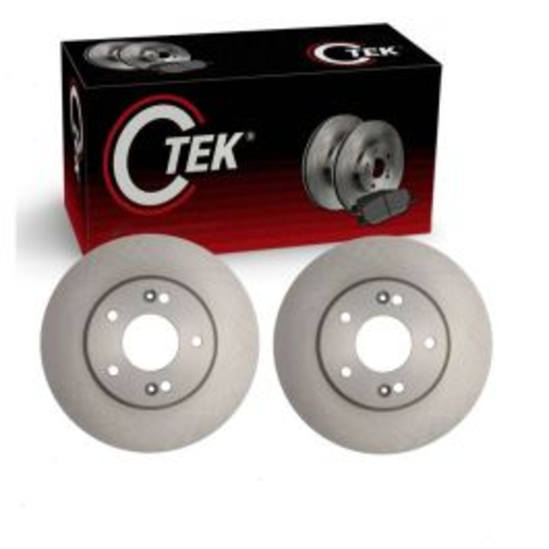 2 pc Centric CTEK Front Disc Brake Rotors for 2013-2020 Hyundai Elantra GT 2.0L L4
