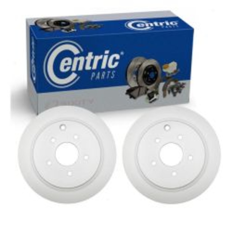 2 pc Centric GCX Rear Disc Brake Rotors for 2013 INFINITI JX35