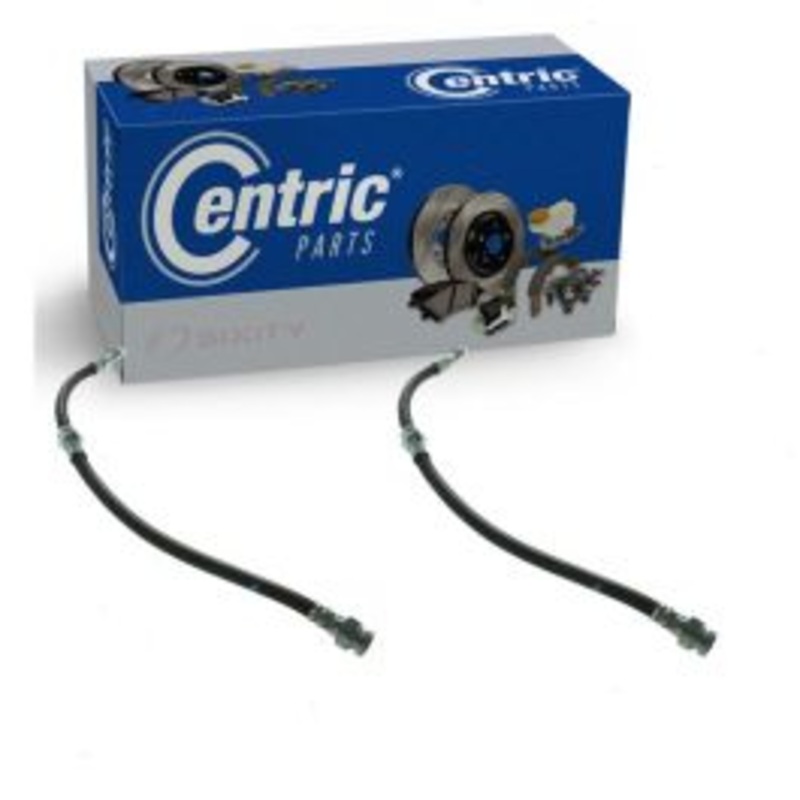 2 pc Centric Premium Front Brake Hydraulic Hoses for 1988-1993 Ford Festiva