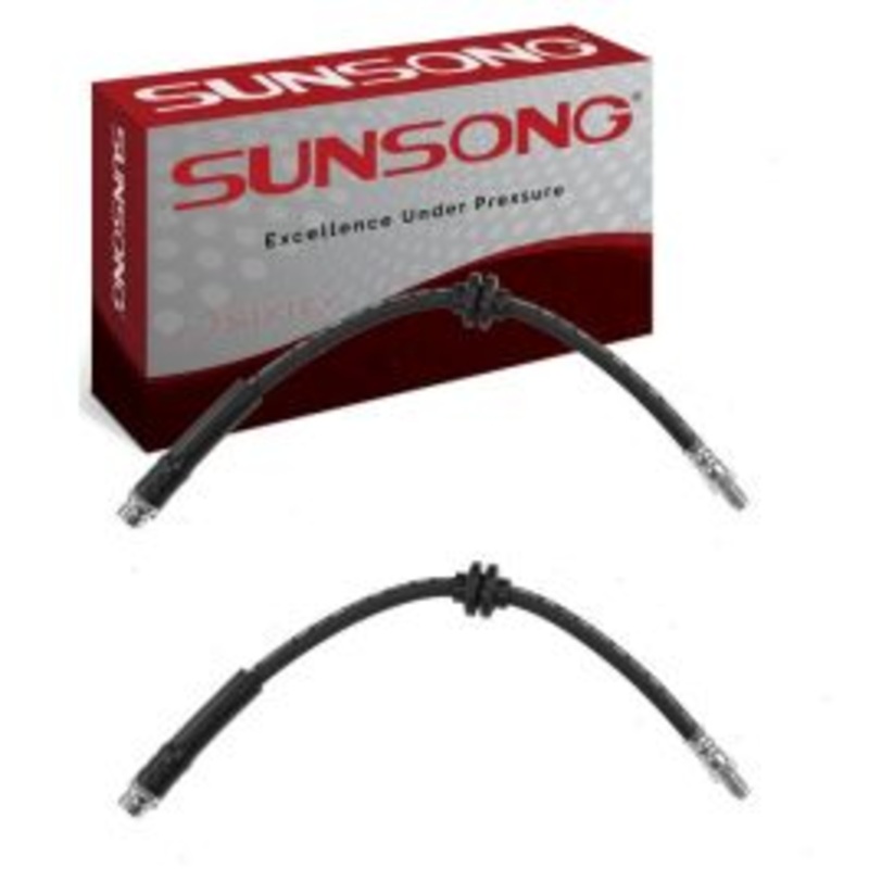 2 pc Sunsong Rear Brake Hydraulic Hoses for 2009-2012 Mazda 3 Sport