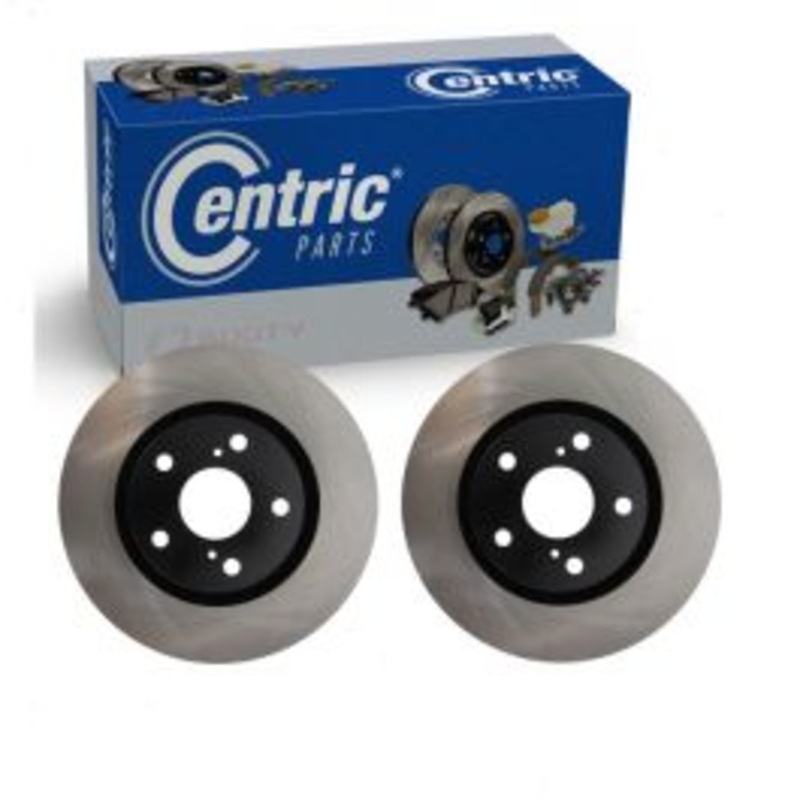 2 pc Centric Premium Front Disc Brake Rotors for 2009-2013 Toyota Matrix 2.4L L4