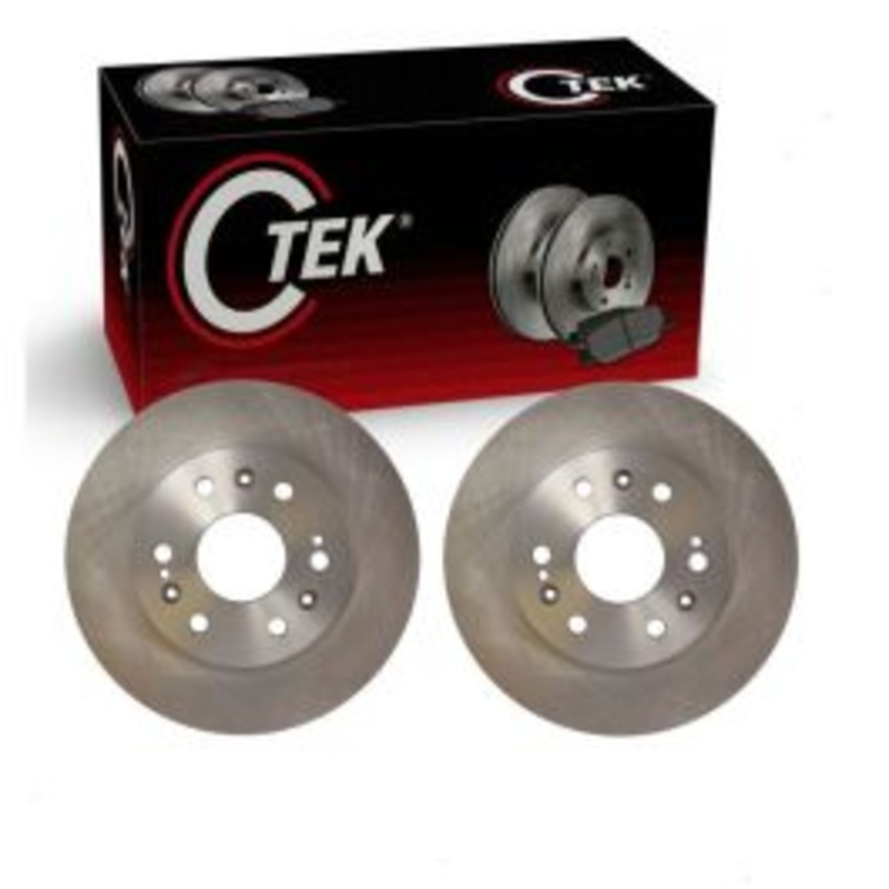 2 pc Centric CTEK Front Disc Brake Rotors for 2007-2020 Cadillac Escalade ESV