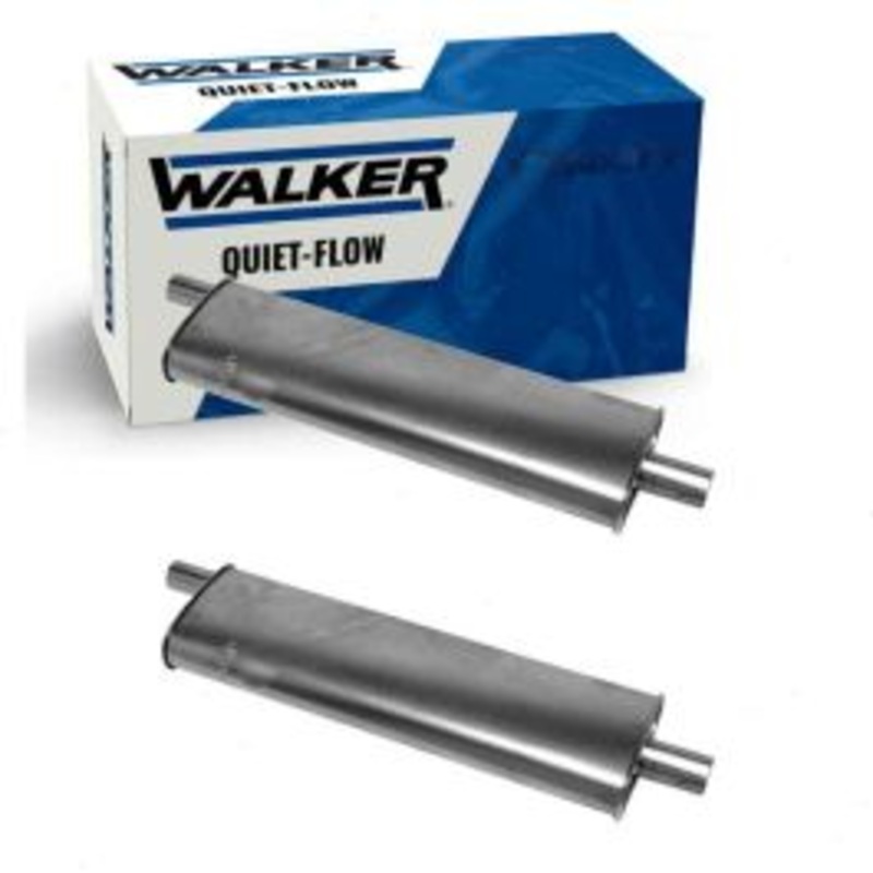 2 pc Walker Quiet-Flow Exhaust Mufflers for 1958-1964 Chevrolet Biscayne 4.6L 5.3L 5.7L 6.7L 7.0L V8