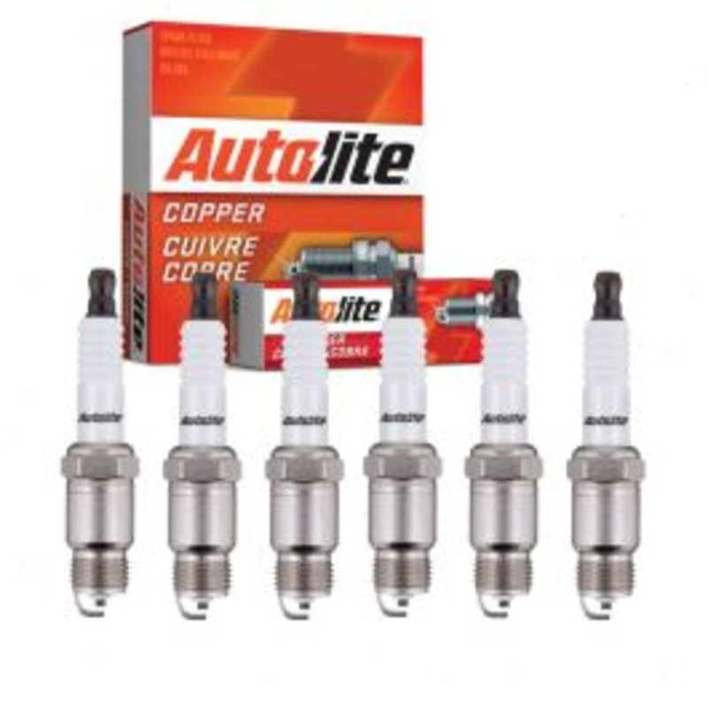 6 pc Autolite Copper Core Spark Plugs for 1970 Pontiac Tempest 4.1L L6