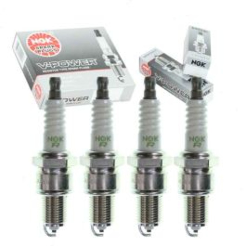 4 pc NGK V-Power Spark Plugs for 1975-1977 Alfa Romeo Alfetta 2.0L L4