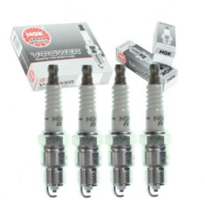4 pc NGK V-Power Spark Plugs for 1981-1983 Jeep Scrambler 2.5L L4