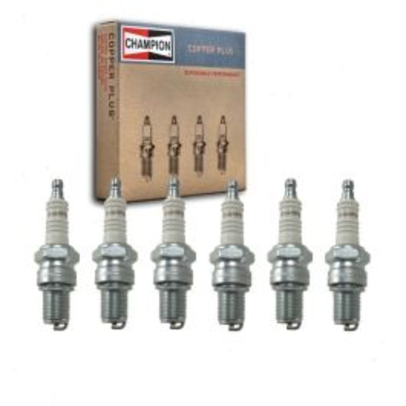 6 pc Champion Copper Plus Spark Plugs for 1963-1967 Chevrolet P20 Series 4.8L L6