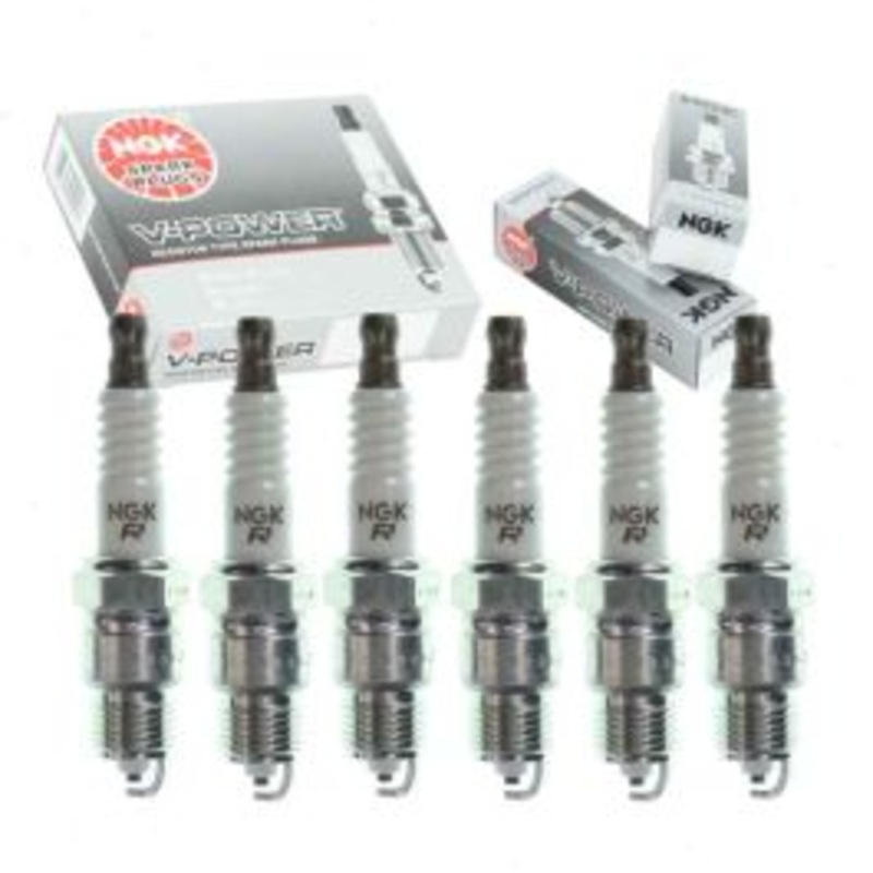 6 pc NGK V-Power Spark Plugs for 1971 Chevrolet C30 Pickup 4.1L L6