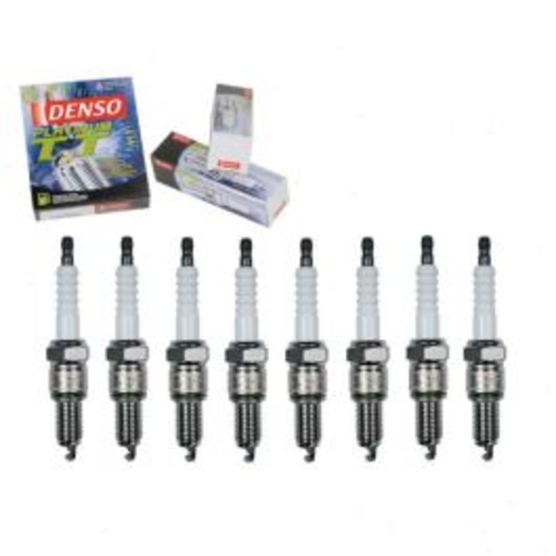 8 pc DENSO Platinum TT Spark Plugs for 1972-1973 Jeep Jeepster 5.0L V8