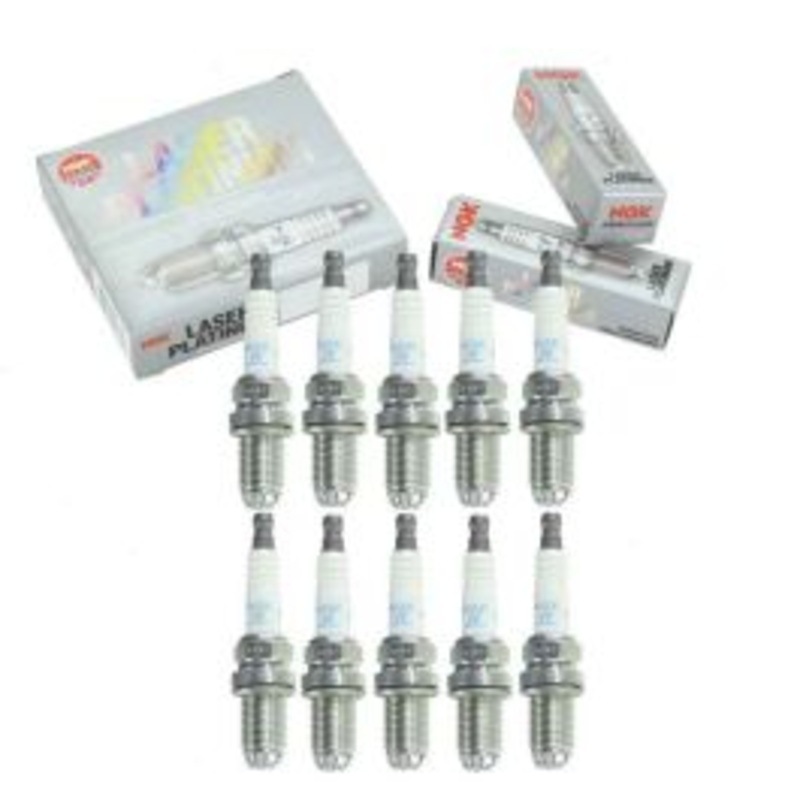 10 pc NGK Laser Platinum Spark Plugs for 2004-2005 Porsche Carrera GT 5.7L V10