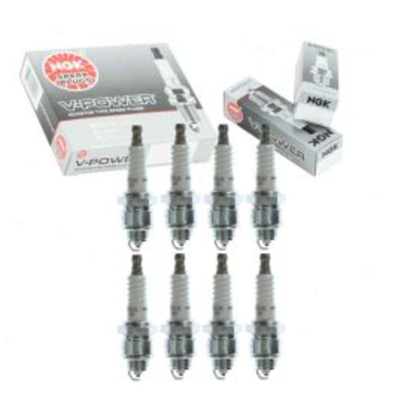 8 pc NGK V-Power Spark Plugs for 1968 GMC K15 K1500 Suburban 5.0L V8