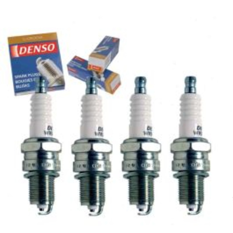 4 pc DENSO Standard U-Groove Spark Plugs for 1990-1991 Yugo GV 1.3L L4