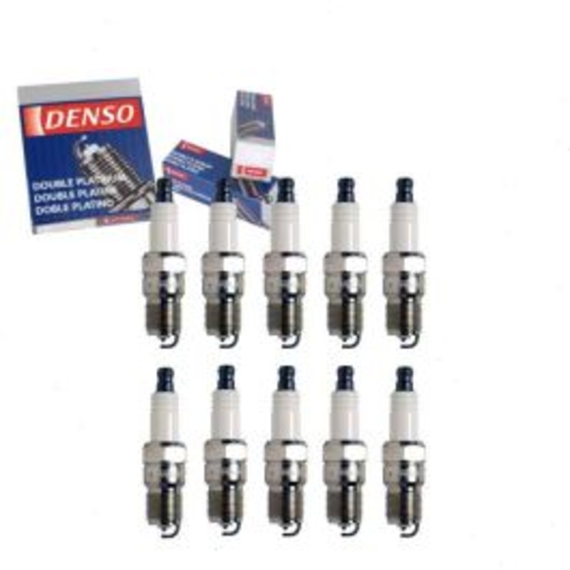 10 pc DENSO Double Platinum Spark Plugs for 1997 Ford E-350 Econoline 6.8L V10