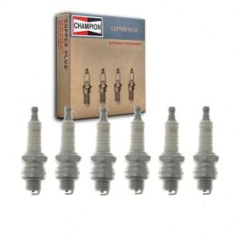 6 pc Champion Copper Plus 825 J4C Spark Plugs
