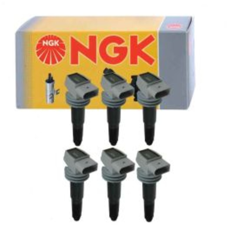 6 pc NGK Ignition Coils for 2009-2016 Porsche Cayman 2.7L 2.9L 3.4L 3.8L H6