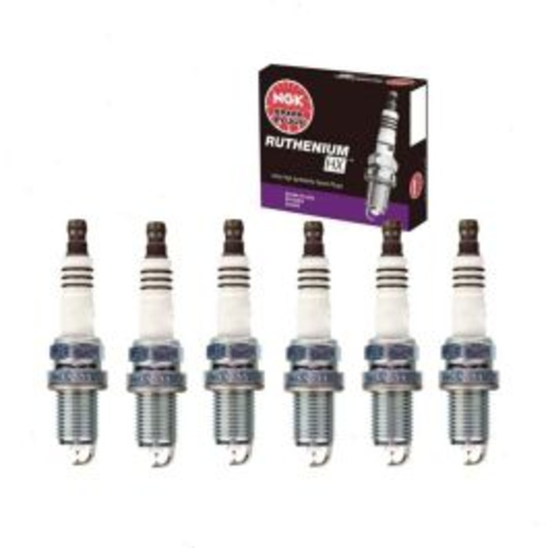 6 pc NGK Ruthenium HX Spark Plugs for 2001 Dodge Ram 2500 Van 3.9L V6