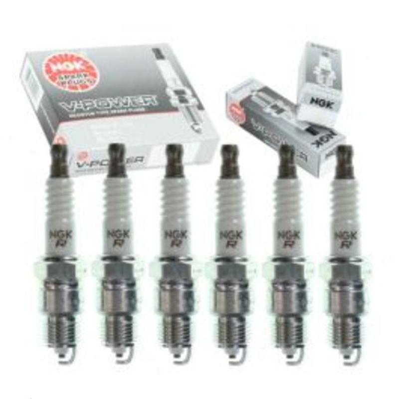 6 pc NGK V-Power Spark Plugs for 1971-1985 Chevrolet Impala 3.8L 4.1L 4.3L L6 V6