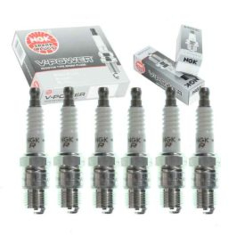 6 pc NGK V-Power Spark Plugs for 1975-1978 GMC P35 4.8L L6