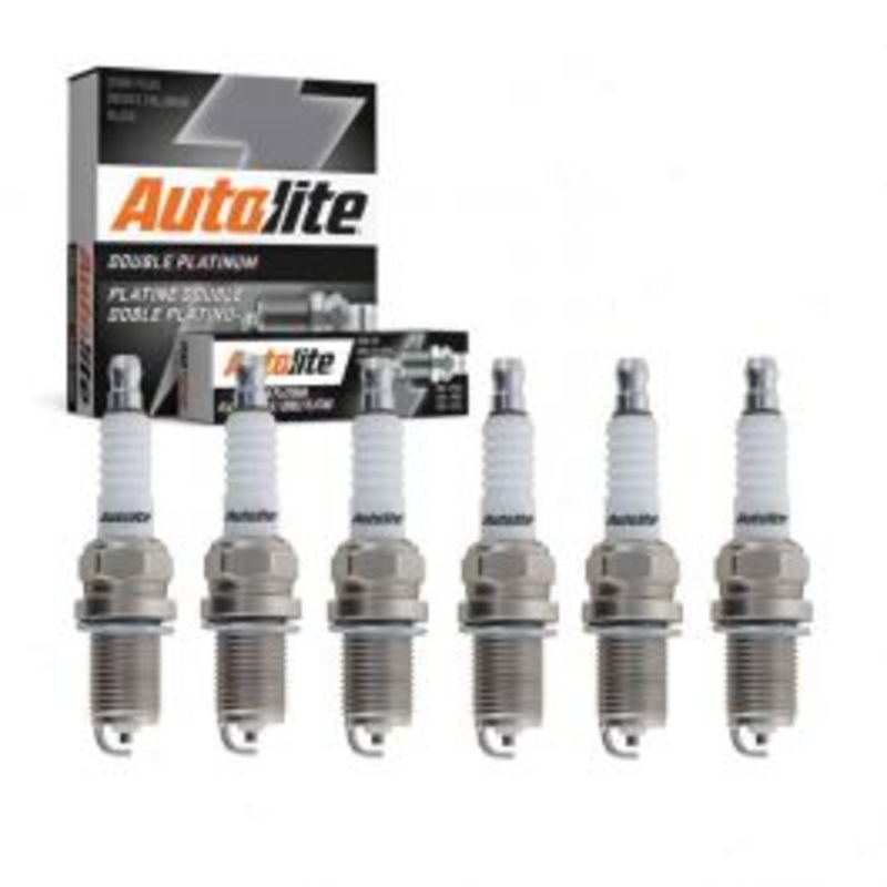 6 pc Autolite Double Platinum Spark Plug for 2000-2011 Audi S4 2.7L 3.0L V6