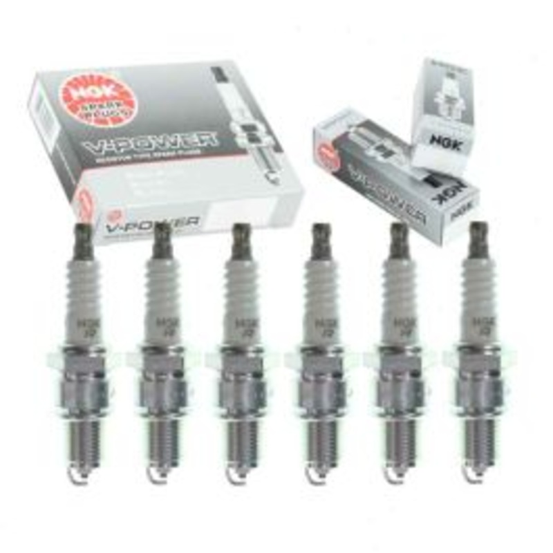 6 pc NGK V-Power Spark Plugs for 1972-1974 International MS1210 4.2L L6