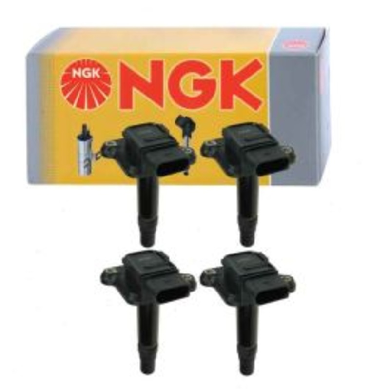 4 pc NGK Ignition Coils for 2000-2001 Audi TT Quattro 1.8L L4