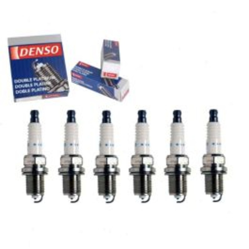 6 pc DENSO Double Platinum Spark Plugs for 1987-1989 Nissan Pathfinder 3.0L V6