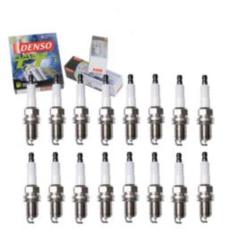16 pc DENSO Platinum TT Spark Plugs for 2004-2006 Mercedes-Benz CLK500 5.0L V8