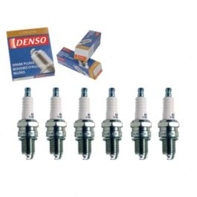 6 pc DENSO Standard U-Groove Spark Plugs for 1987-1991 BMW 325i 2.5L L6