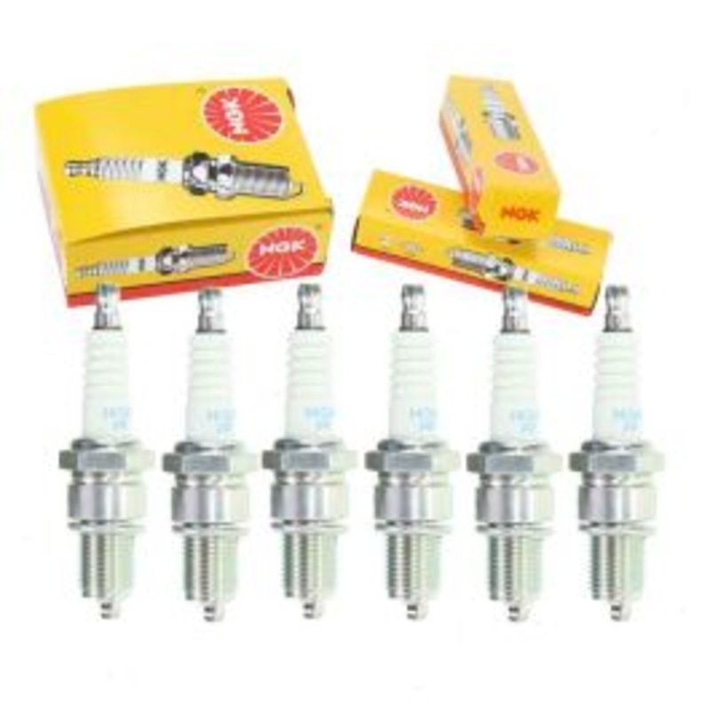 6 pc NGK Standard Spark Plugs for 1975-1976 Mercedes-Benz 280 2.8L L6
