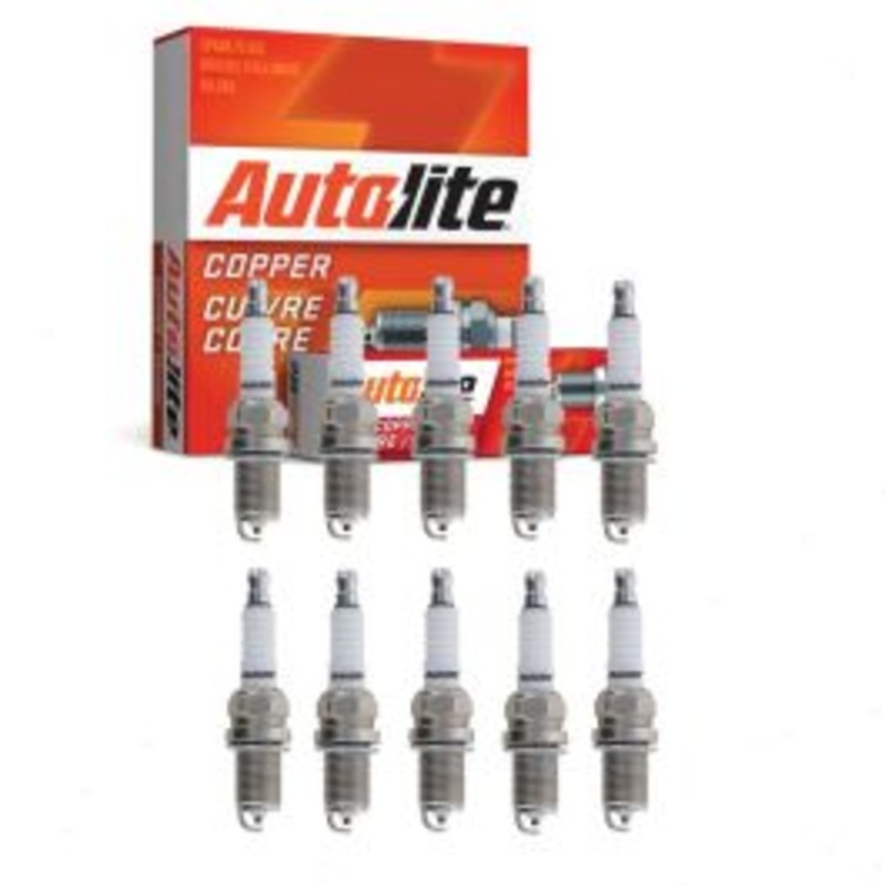 10 pc Autolite Copper Core Spark Plugs for 2007-2011 Audi S6 5.2L V10