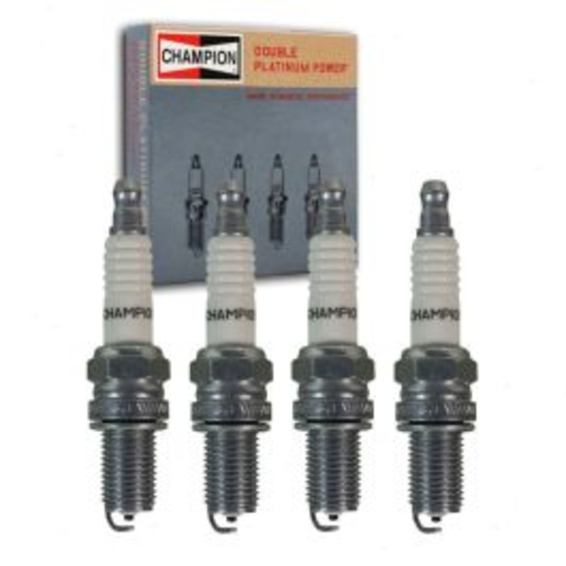 4 pc Champion Double Platinum Spark Plugs for 1988-1991 BMW M3 2.3L L4