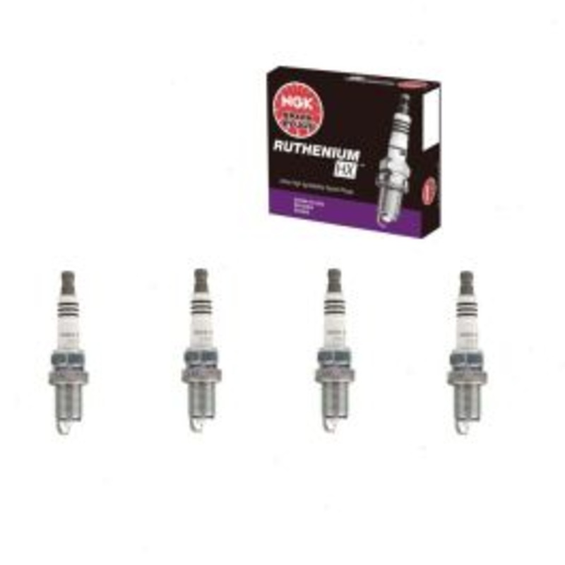 4 pc NGK Ruthenium HX Spark Plugs for 2012-2015 Audi A6 2.0L L4
