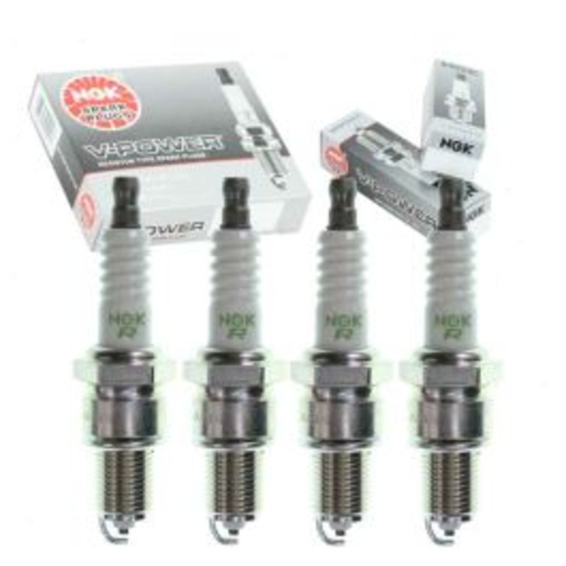 4 pc NGK V-Power Spark Plugs for 1967-1981 Fiat 124 1.2L 1.4L 1.6L 1.8L 2.0L L4