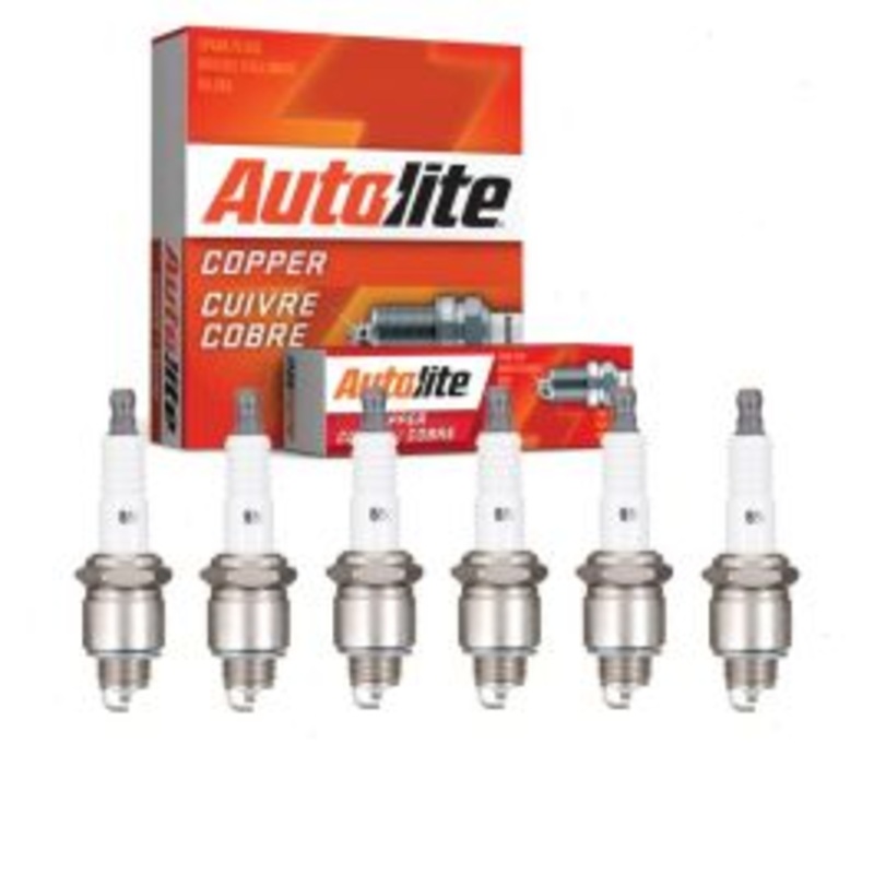 6 pc Autolite Copper Core Spark Plugs for 1963-1966 Jeep Truck 3.7L L6