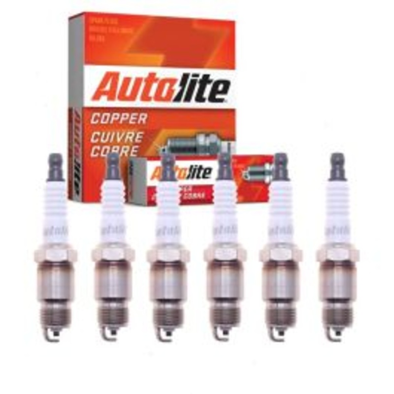 6 pc Autolite Copper Core Spark Plugs for 1980 Pontiac Phoenix 2.8L V6